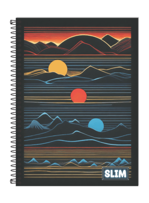 CADERNO ESPIRAL 1/4 SLIM