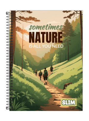 CADERNO ESPIRAL 1/4 SLIM