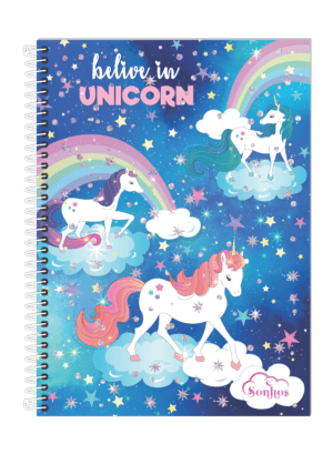CADERNO ESPIRAL 1/4 SONHOS
