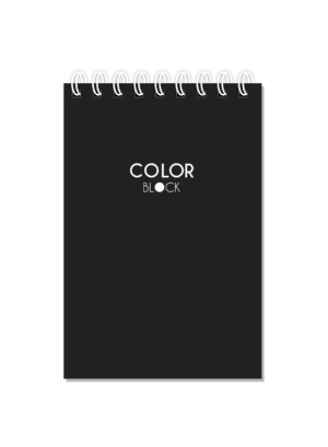 CADERNO ESPIRAL ALTO 1/8 COLOR BLOCK