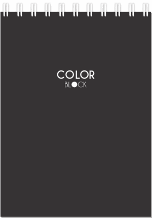CADERNO ESPIRAL ALTO 1/8 COLOR BLOCK