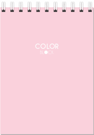 CADERNO ESPIRAL ALTO 1/8 COLOR BLOCK