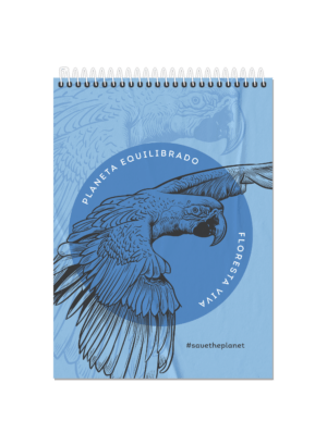 CADERNO ESPIRAL ALTO 1/8 SAVE THE PLANET