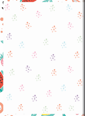 CADERNO BROCHURA UNIVERSITÁRIO FUN FRUITS