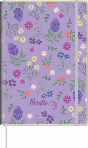 CADERNO MOL M PONTILHADO FLORATTA