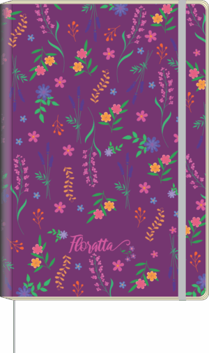 CADERNO MOL M PONTILHADO FLORATTA