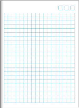 CADERNO BROCHURA COLEGIAL QUADRICULADO BÊ-A-BÁ