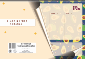 BLOCO DE PLANEJAMENTO SEMANAL FUN FRUITS