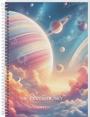 CADERNO DE PLANEJAMENTO ESPIRAL FANTISTIC SKY