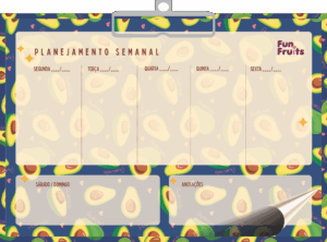 PRANCHETA HORIZONTAL FUN FRUITS