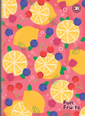 CADERNO BROCHURA UNIVERSITÁRIO FUN FRUITS
