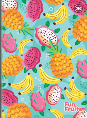 CADERNO BROCHURA UNIVERSITÁRIO FUN FRUITS