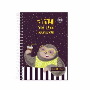 CADERNETA ESPIRAL 1/8 NEW TREND