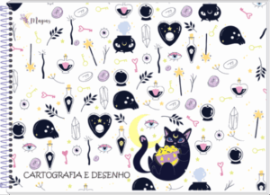 CADERNO ESPIRAL CARTOGRAFIA MAGIAS