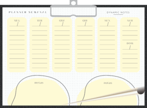 PRANCHETA HORIZONTAL DYNAMIC NOTES