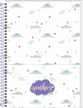 CADERNO ESPIRAL UNIVERSITÁRIO SONHOS