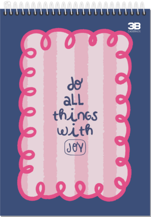 CADERNO ESPIRAL ALTO 1/8 JOY