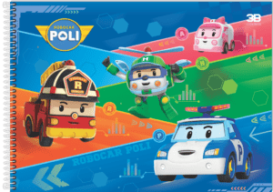 CADERNO ESPIRAL CARTOGRAFIA ROBOCAR POLI