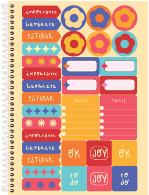 CADERNO ESPIRAL UNIVERSITÁRIO JOY