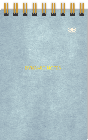 CADERNO ESPIRAL ALTO 1/8 DYNAMIC NOTES
