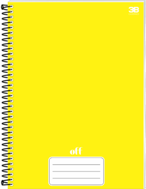 CADERNO ESPIRAL UNIVERSITÁRIO 1 MATÉRIA OFF