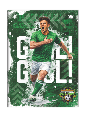 CADERNO BROCHURA 1/4 FUTGOAL VERDE