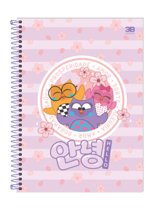 CADERNO ESPIRAL 1/4 BUBU E AS CORUJINHAS