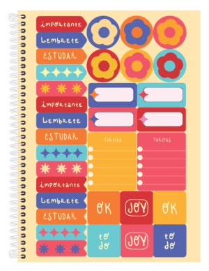 CADERNO ESPIRAL UNIVERSITÁRIO JOY