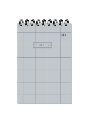CADERNO ESPIRAL ALTO 1/8 COLORE LINE