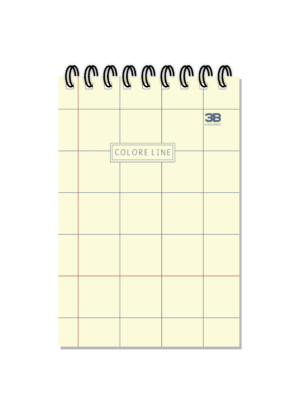 CADERNO ESPIRAL ALTO 1/8 COLORE LINE