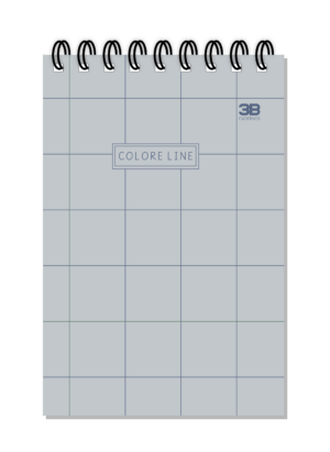 CADERNO ESPIRAL ALTO 1/8 COLORE LINE