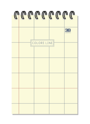 CADERNO ESPIRAL ALTO 1/8 COLORE LINE